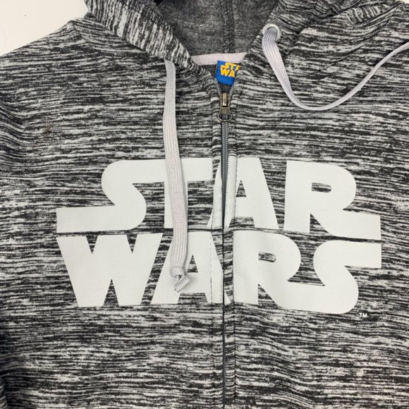Men's Star Wars Zip Up Gray Hoodie Size Medium